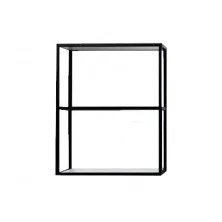 CEZARES Полка стальная CADRO 80х60см, белые вставки