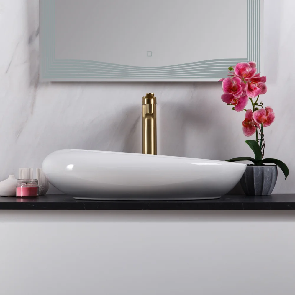 Приобрести belbagno накладная раковина 37х58 см, белая bb1396