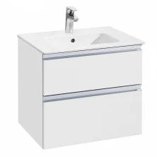 Тумба подвесная Roca The Gap с раковиной 60 см, белый глянец