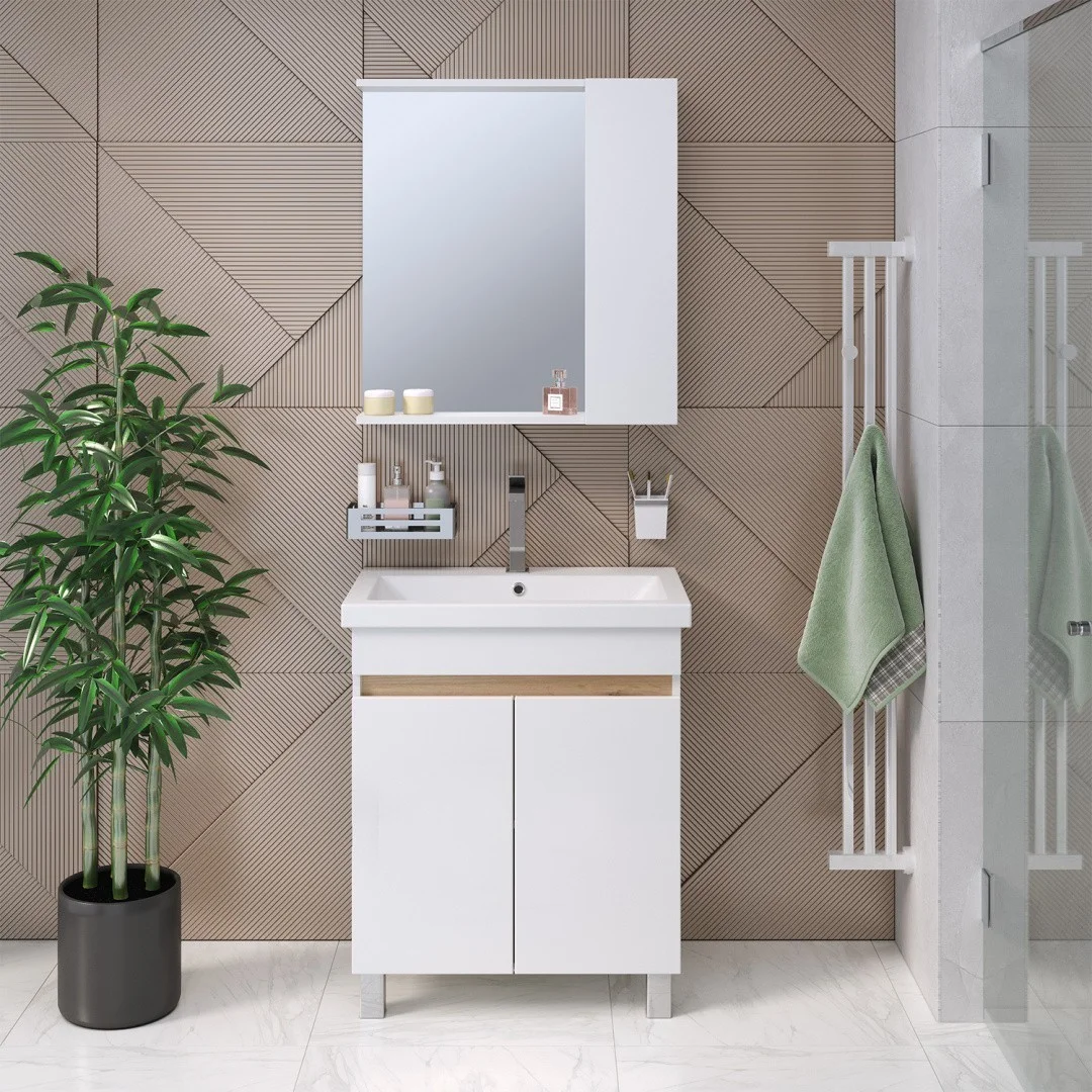 Приобрести aqua de marco тумба напольная с раковиной sydney 70см. 2 двери