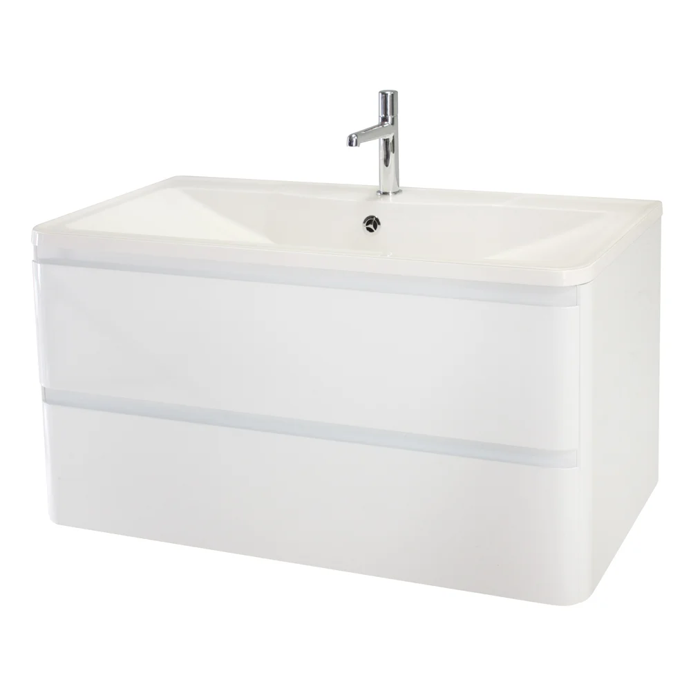 Приобрести belbagno тумба с раковиной albano 80 см, подвесная bianco lucido, белая раковина