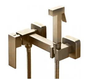 Приобрести grocenberg смеситель с гигиеническим душем, матовое золото gb101n-mg