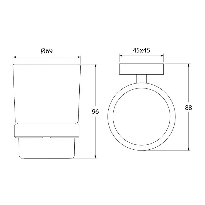 Приобрести iddis стакан для зубных щеток edifice, белый\хром edimbg1i45
