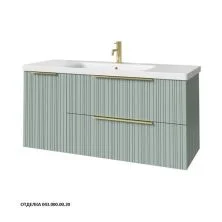 Caprigo Тумба с раковиной RAIN 120 см, левая, зеленая, эмаль
