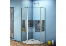 Ограждение душевое Bas Fantasy PNT-100-F-CH 100х100 см (узор)