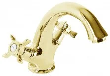 CEZARES Смеситель для раковины LORD с донным клапаном, золото LORD-LS1-03/24
