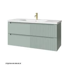 Caprigo Тумба с раковиной TERMIN-Smalty META 120 см, зеленая, эмаль