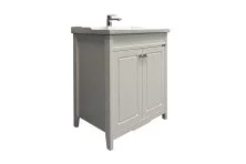 Сomforty Тумба с раковиной Тбилиси 70 см, белая глянцевая