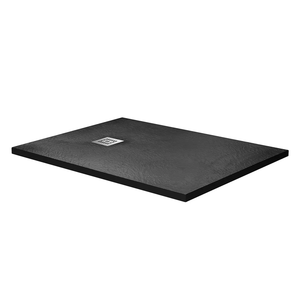 Приобрести belbagno душевой поддон 120х90 см, искусственный мрамор, сифон uno tray-mr-uno-ah-120/90-35-nero-cr