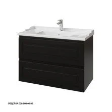 Caprigo Тумба с раковиной WALES 90 см, графит, эмаль