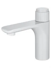 Смеситель для раковины WONZON & WOGHAND CLICK, Белый матовый (WW-A40412-MW)