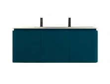 CEZARES Тумба подвесная с раковиной STYLUS 140х55см, голубая