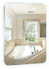 Azario Зеркало Паллада 68,5х91,5 см, подсветка, сенсор выкл, часы, подогрев LED-00002492