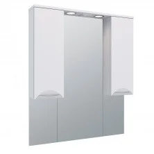 AQUA DE MARCO Зеркало-шкаф ELEGANSE 85 см, белый\хром 1085CELE