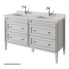 Caprigo Тумба с раковиной ALBION PROMO 140 см, белая