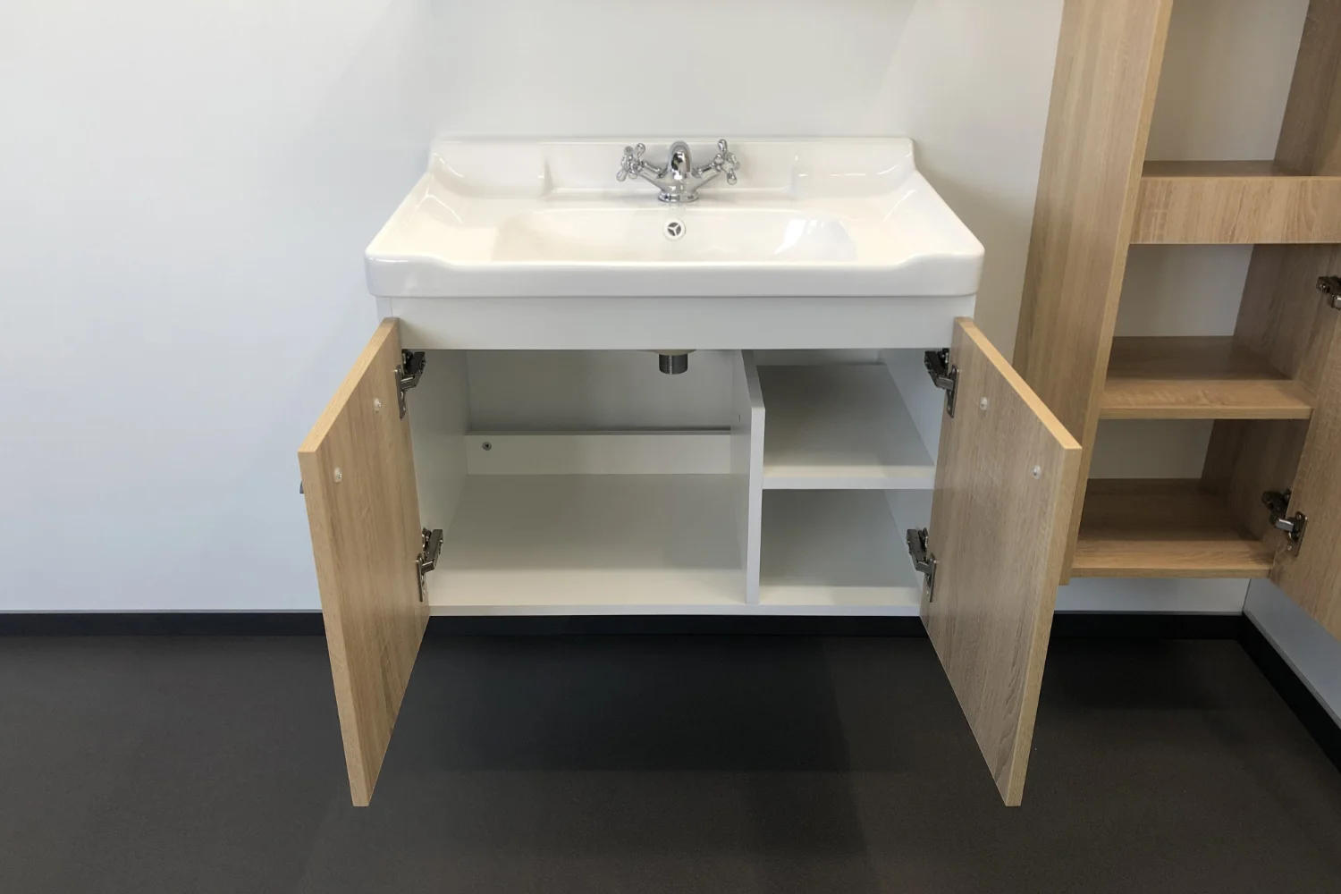 Приобрести сomforty тумба с раковиной "рига-70" дуб сонома