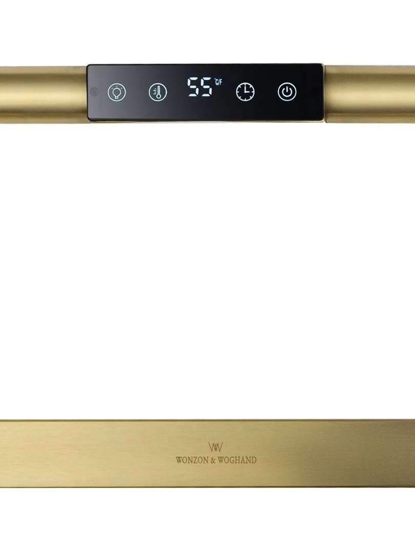 Приобрести полотенцесушитель электрический wonzon & woghand köln, брашированное золото (ww-a6016-bg)
