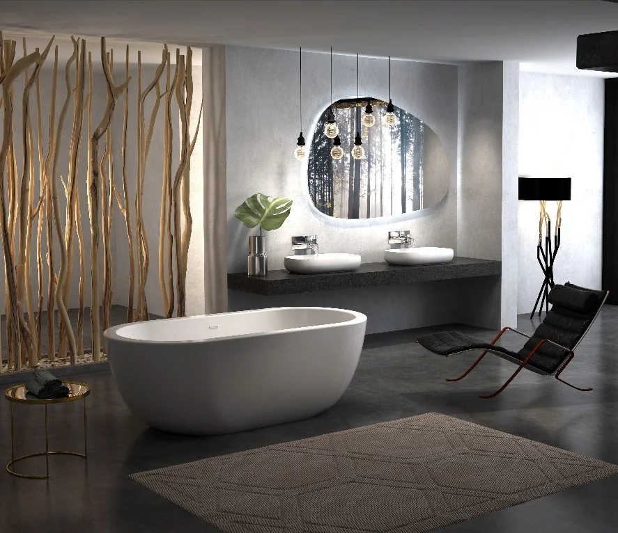 Приобрести ванна акриловая отдельностоящая belbagno 180х85 см, bb13-1800