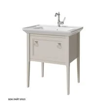 Caprigo Тумба с раковиной JERSEY 75 см, светло бежевая