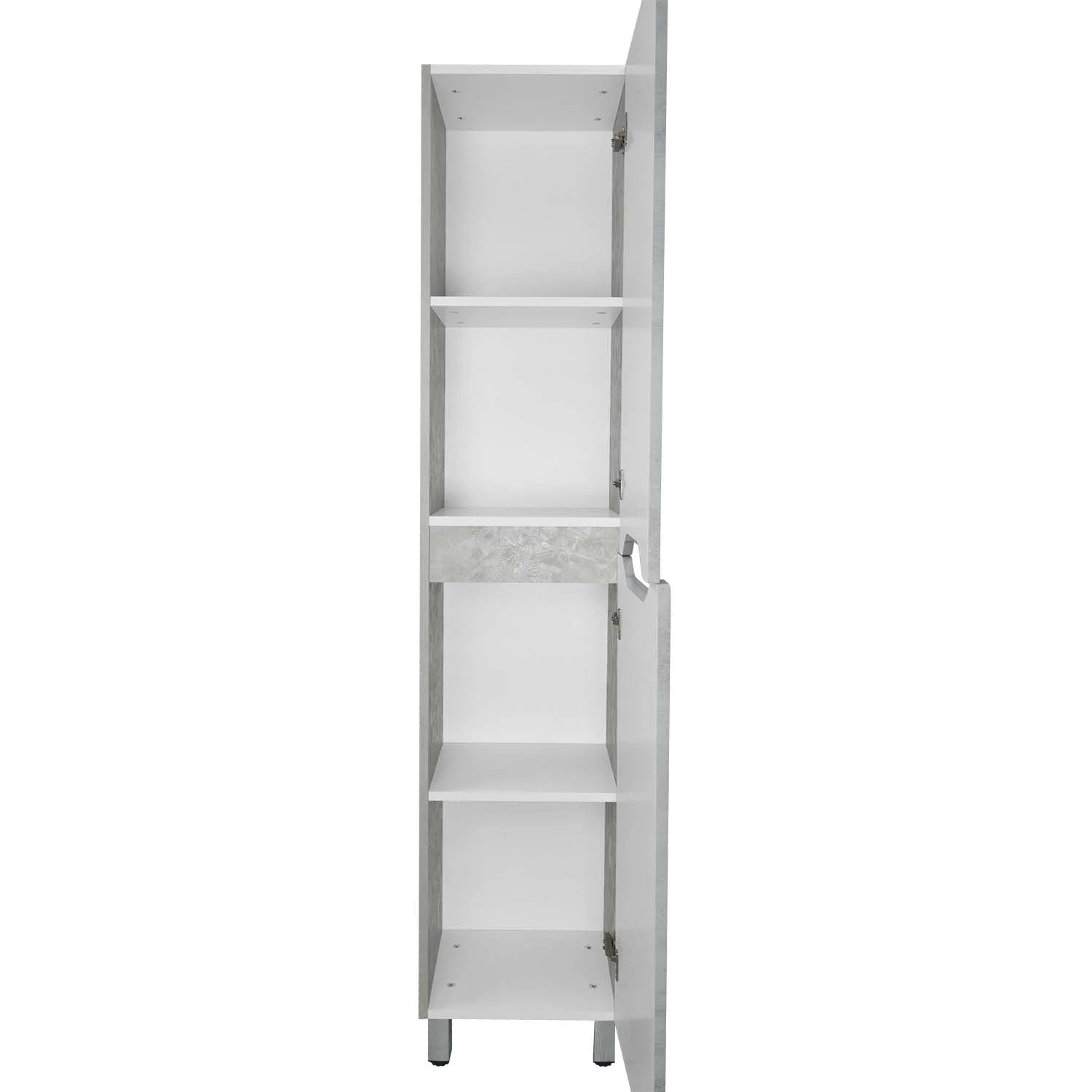 Приобрести loranto пенал напольный florena 36х180 см, правый, светлый бетон (cs00087006)