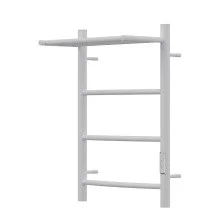 Полотенцесушитель электрический Point 400х600 Афина с полкой П3, белый PN04846PW