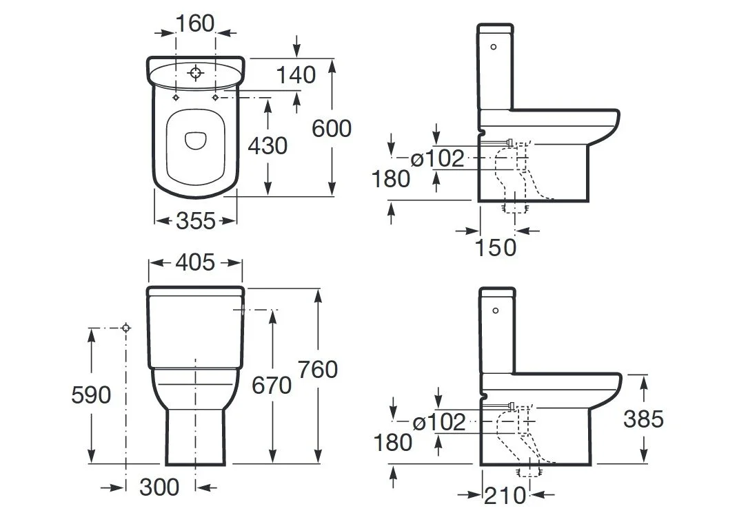 Приобрести напольный унитаз-компакт roca dama senso compacto 600 мм,7.3425.1.800.0; 7.3415.1.b00.0