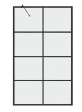 Grossman Шторка для ванны 80х150 см, черная/прозрачное GR-10580BLACK