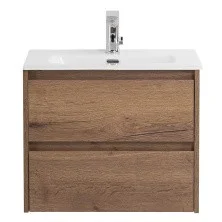 BelBagno Тумба с раковиной KRAFT 39 50 см, подвесная Rovere Tabacco, белая раковина