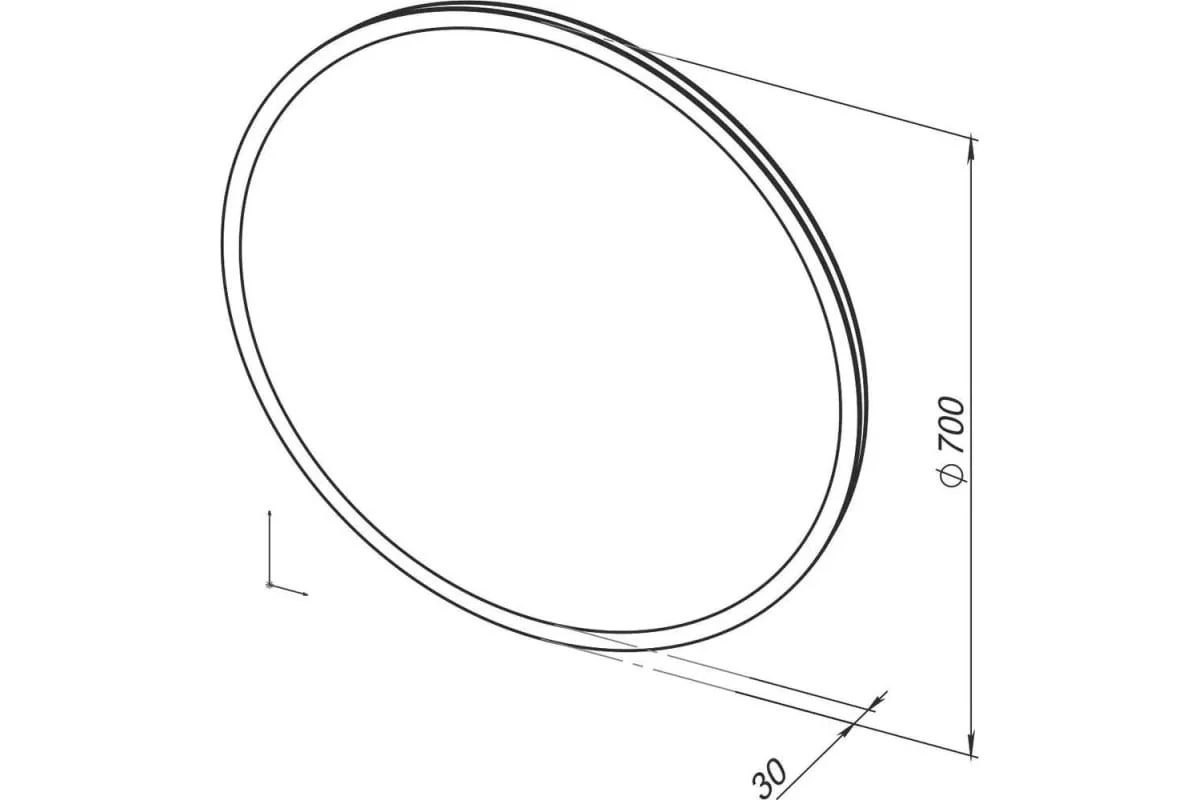 Приобрести aquanet зеркало optima 70 см, с led подсветкой