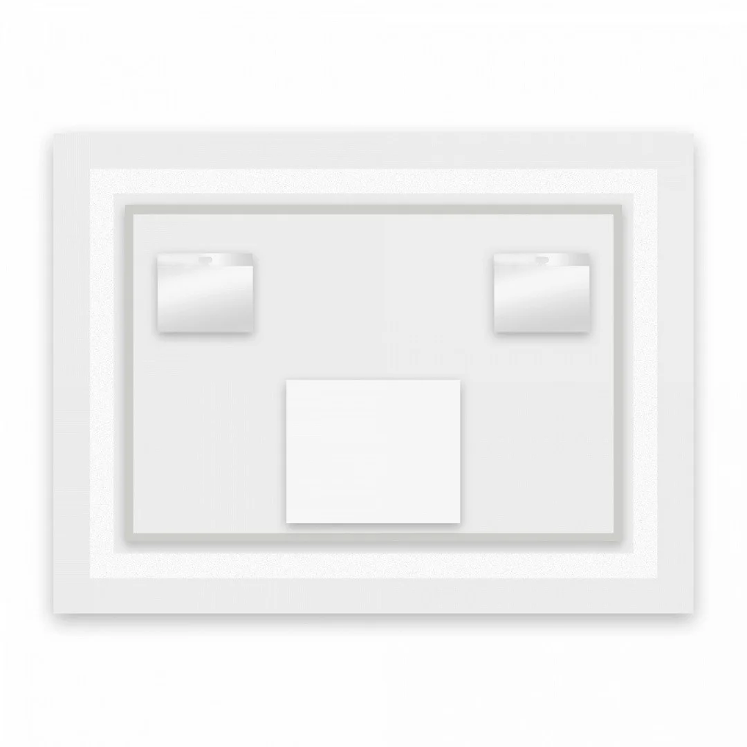 Приобрести azario зеркало 80х60 см, белый, сенсорный выключатель, диммер, az-z-046-1cs