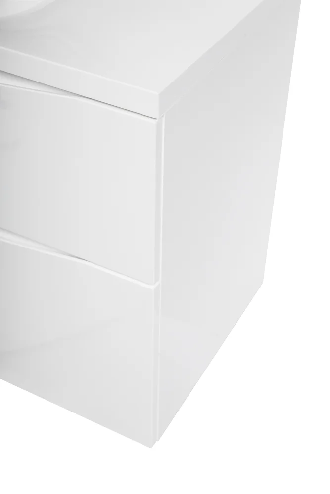Приобрести belbagno тумба с раковиной marino-h60 110 см, подвесная bianco lucido, белая раковина