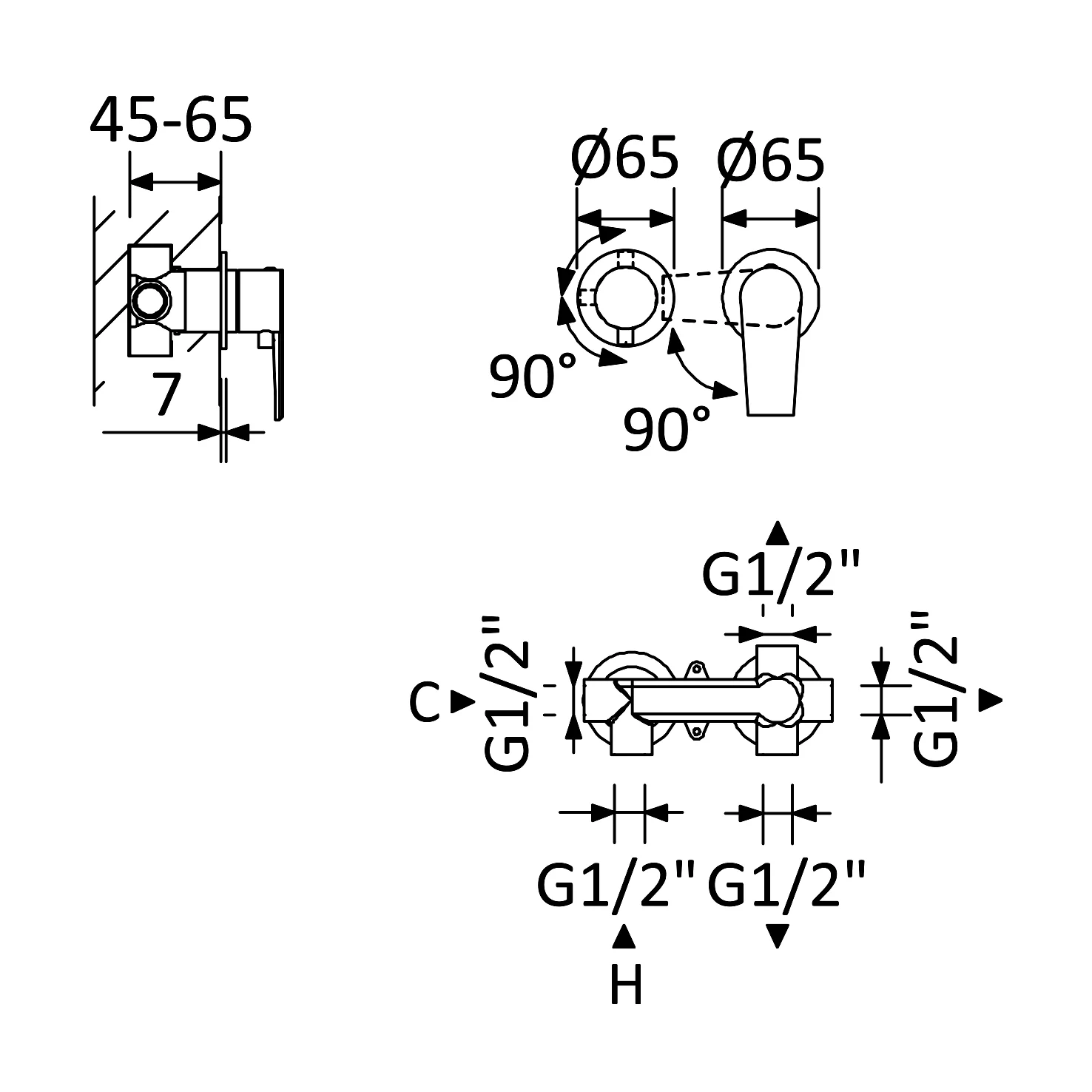 Приобрести cezares встраиваемый смеситель для душа nautic-vdim3-m-nop