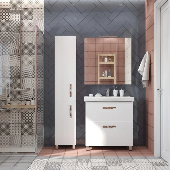 Приобрести briz пенал напольный irida 35 см, белый, правый п-35