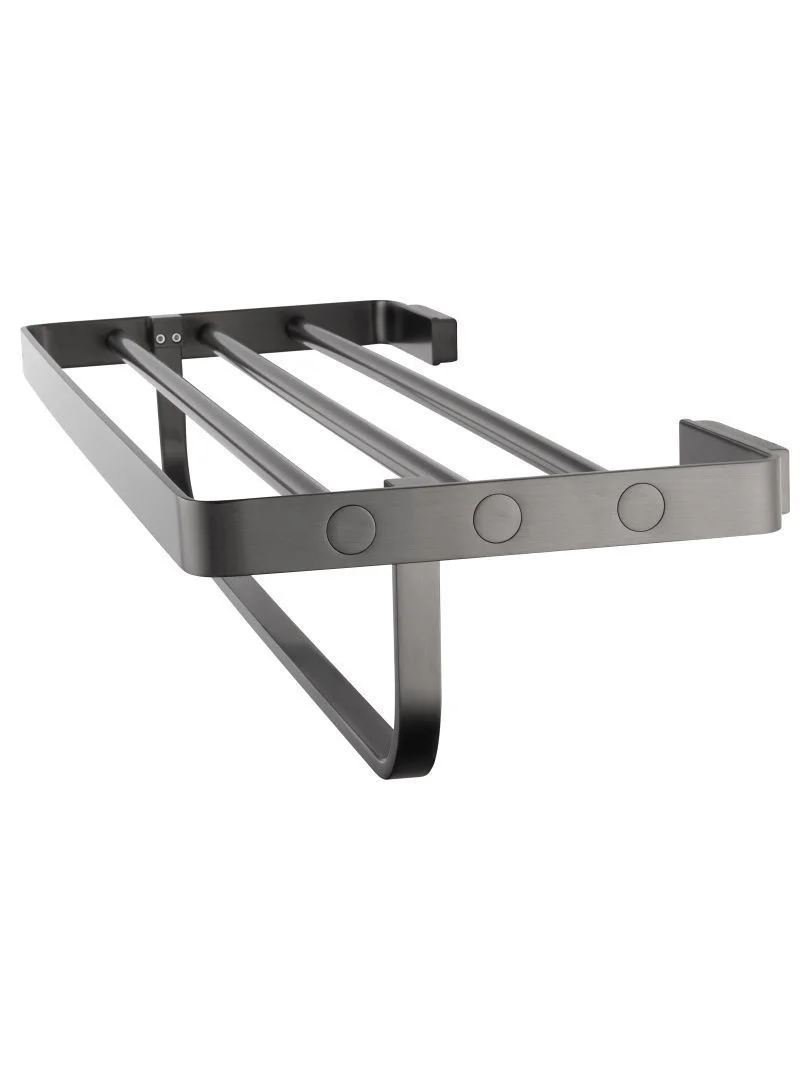 Приобрести полотенцедержатель с полкой wonzon & woghand lotte, темный графит (ww-8381a-bgm)