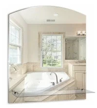 Loranto Зеркало Шанс-люкс 49х68 см, фацет, с полкой 00000000425