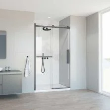 Vincea Душевая дверь Como Soft 110 см, прозрачное, оружейная сталь VDS-1CS110CLGM