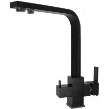 HAIBA Смеситель для кухни 346мм, черный матовый HB-76803-7