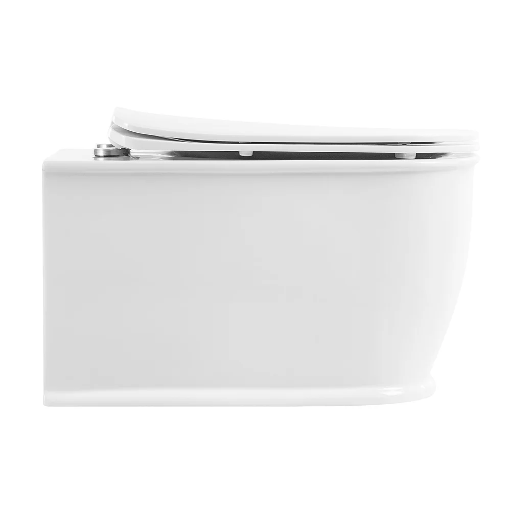 Приобрести belbagno унитаз безободковый подвесной prado с сиденьем дюропласт, микролифт, белый bb10150ch/bb10150sc