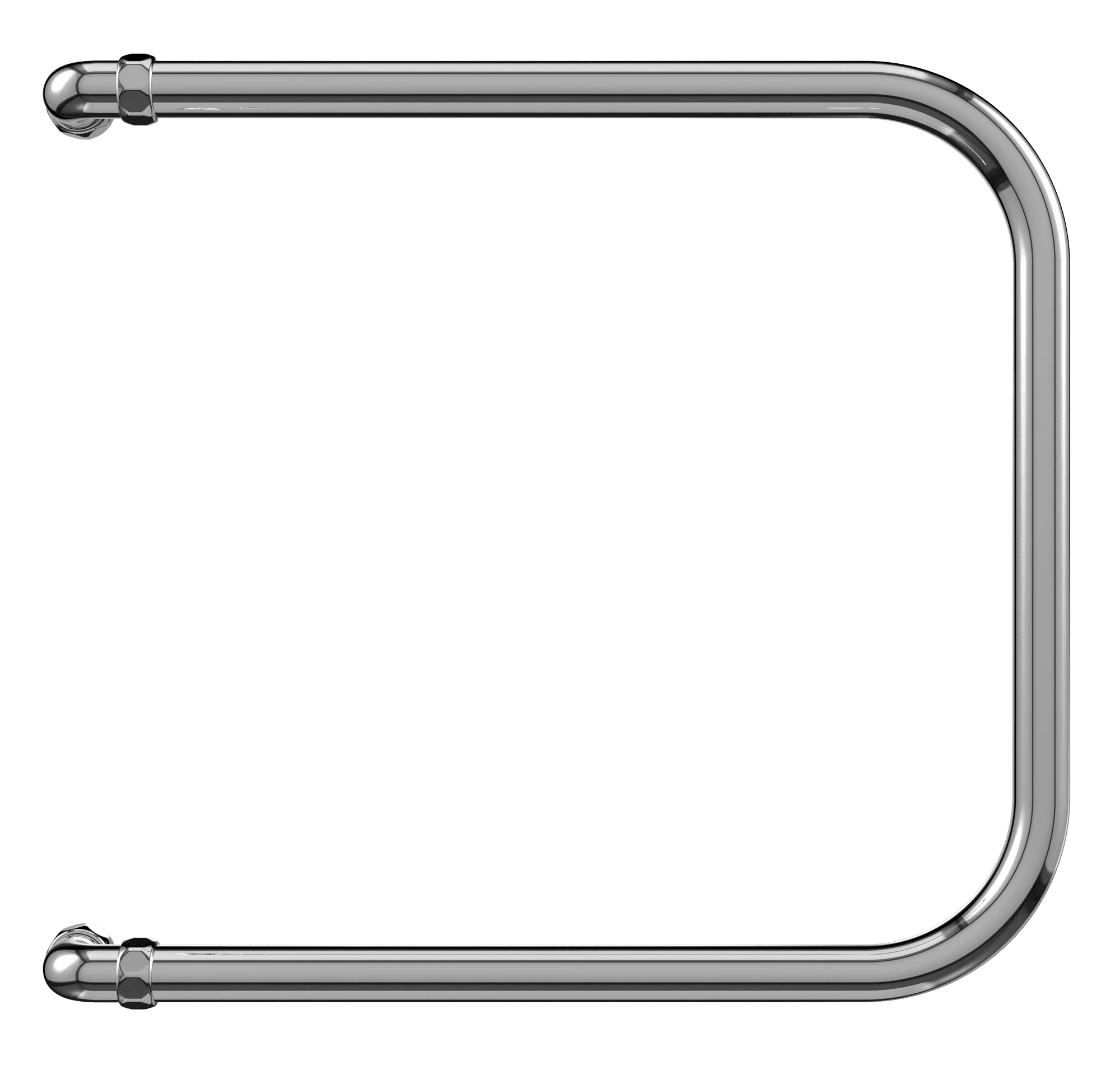 Приобрести terminus полотенцесушитель п - образный 32х70 см, боковое подключение, водяной, хром