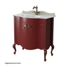 Caprigo Тумба с раковиной BOURGET 80 см, бордовая, эмаль 11023 1