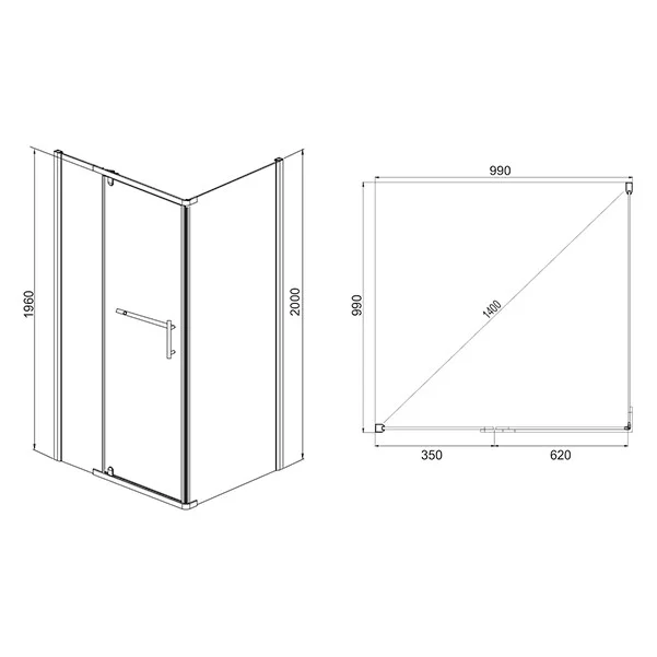 Приобрести ограждение душевое mirsant arena square 100х100 см хром/прозрачное