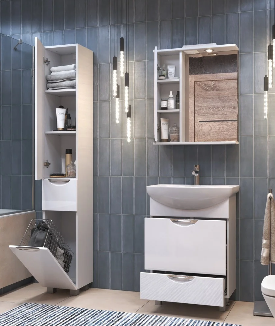 Приобрести vigo зеркало-шкаф callao 60 см, со спотом, левое, белое z.cal.60.r.el