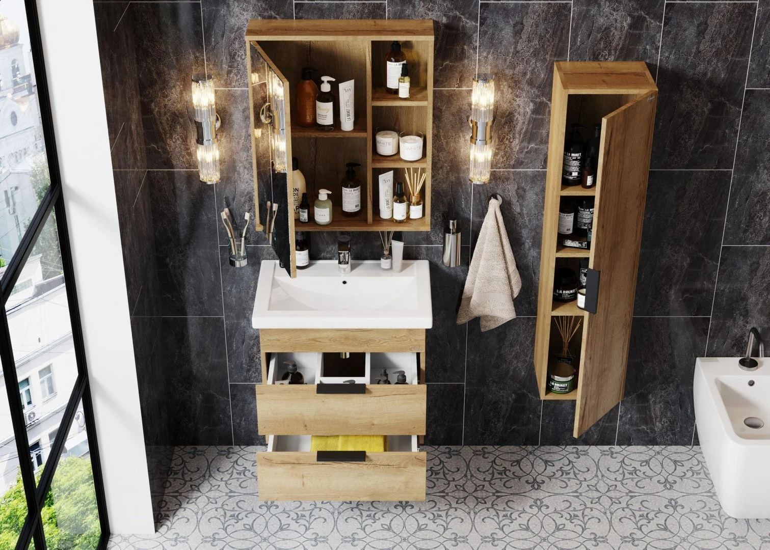 Приобрести onika зеркало шкаф легран 60х70см, 206071