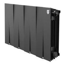 Royal Thermo Радиатор биметаллический Pianoforte 300 /Noir Sable ( черный графит ) - 8 секц.