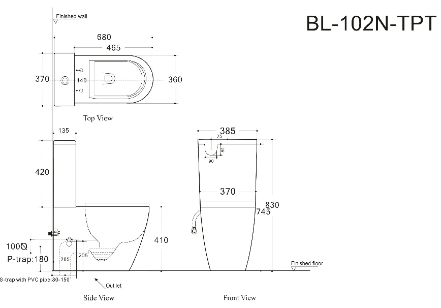 Приобрести aquanet унитаз компакт rimless cetus-c1 bl-102n-tpt