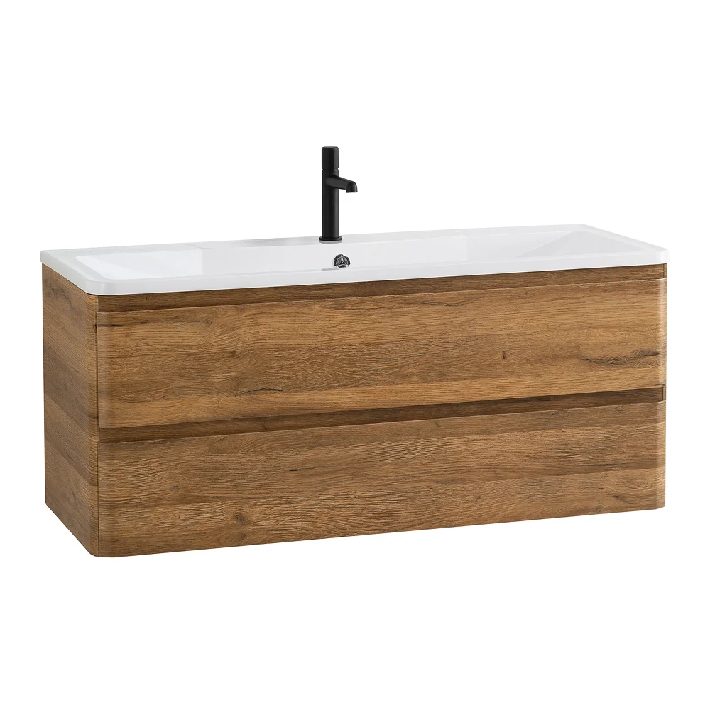 Приобрести belbagno тумба с раковиной albano 120 см, подвесная rovere rustico, белая раковина