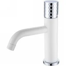 Boheme Смеситель для раковины Stick, белый\хром 121-WCR