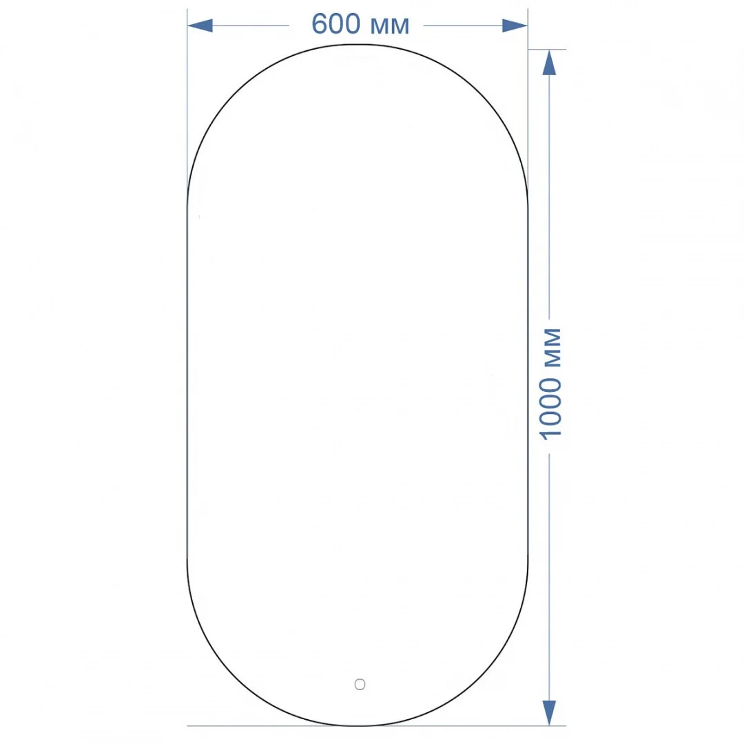 Приобрести azario зеркало alone arco 60х100, белый, сенсорный выключатель, диммер  cs00078967