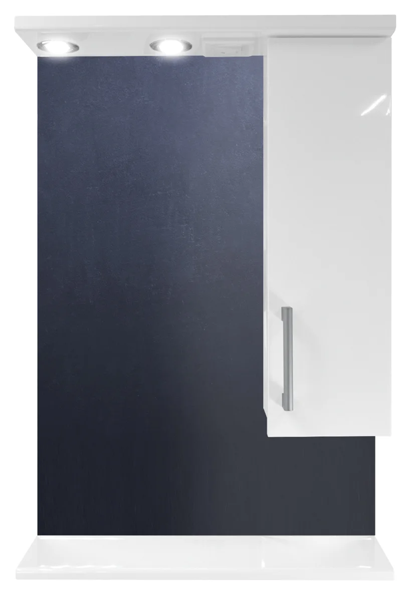 Приобрести loranto зеркало-шкаф модерн 60х82 см правостороннее, (cs00046070)