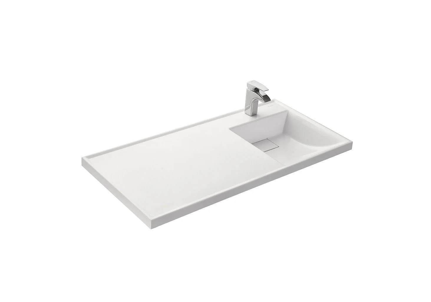 Приобрести тумба напольная с раковиной-столешницей акватон лондри 105 см 1a236001lh010;1a72223klh010, белый